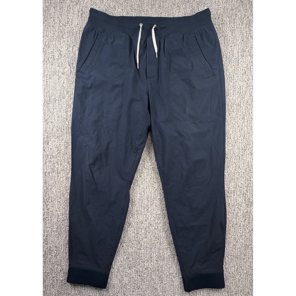 Vuori Transit Jogger Men XL Navy Blue V436 Athletic Travel Pants